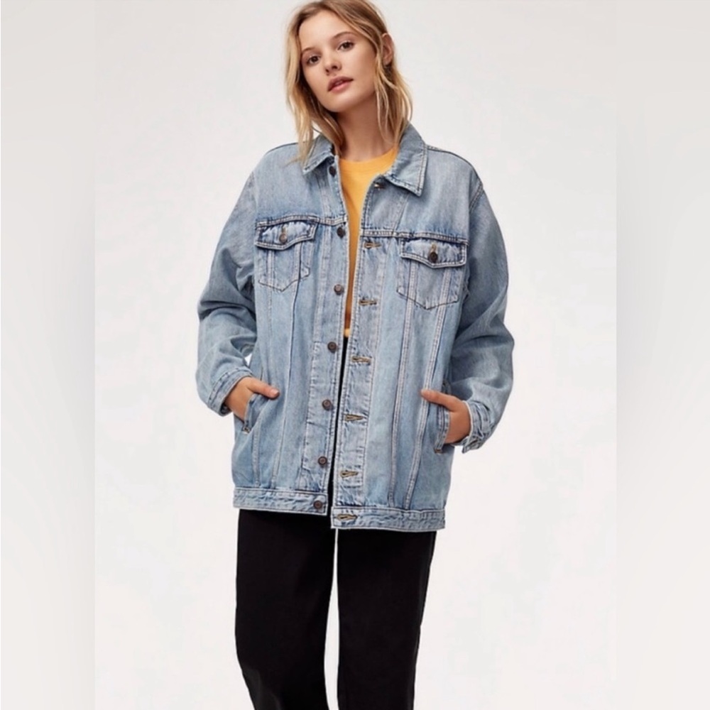 TNA Blue Oversized Jean Jacket